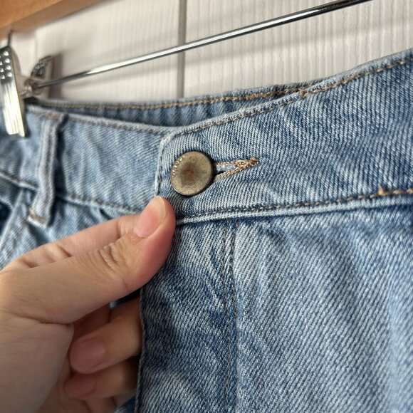 DL1961 Jerry High Rise Vintage Straight Two-Tone Denim Jeans Women's Size 32 - Picture 5 of 13